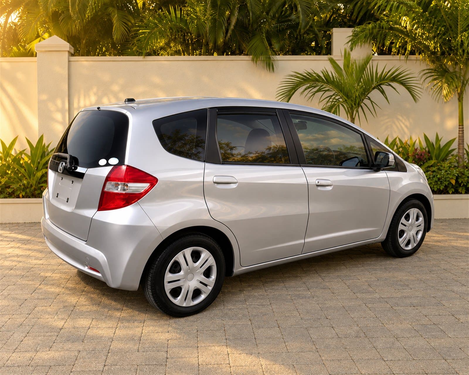 Honda Fit (2012) available to rent from Stelcia Car Rental in Antigua
