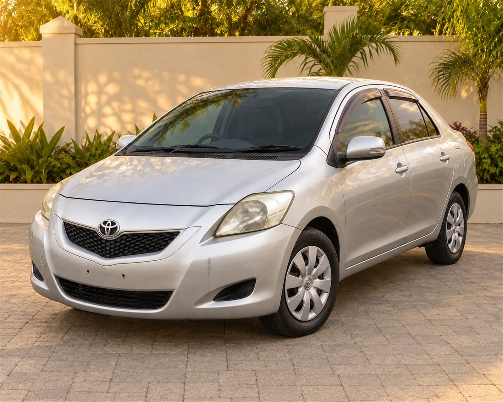 Toyota Belta available to rent from Stelcia Car Rental in Antigua