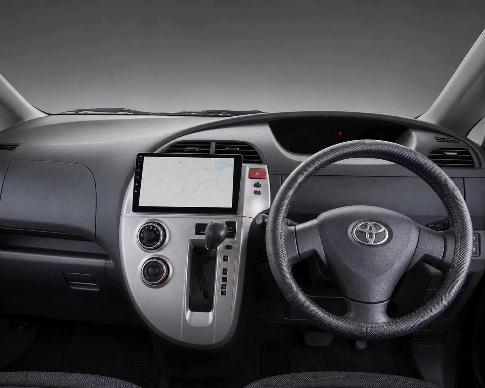 Right-hand-drive dashboard of the Toyota Ractis