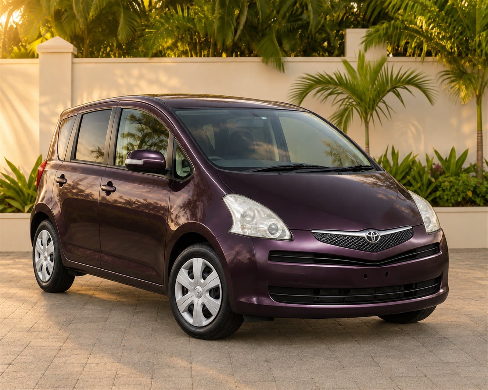 Toyota Ractis available to rent from Stelcia Car Rental in Antigua